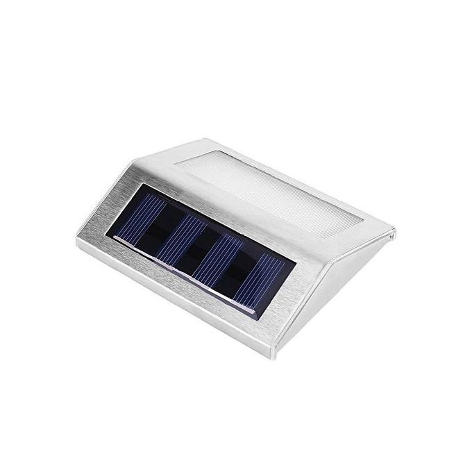 Toye Waterproof Stainless Steel Solar 3 LED Wall Fence Floor Stairs Corner Light