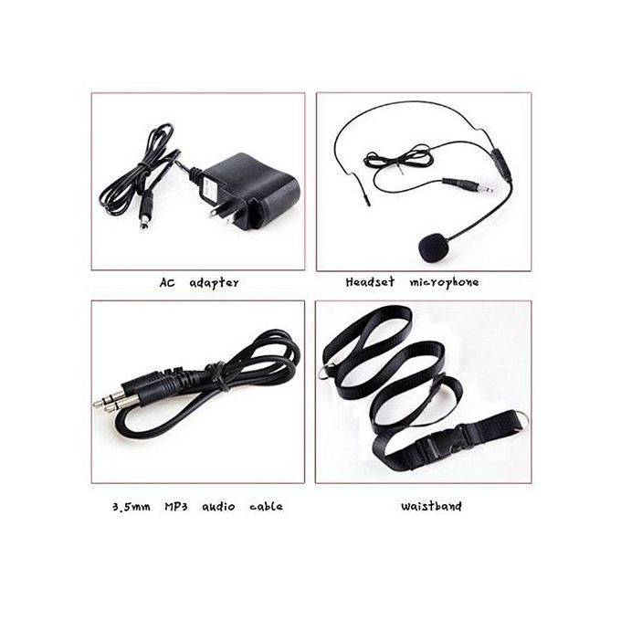 N74 Portable Voice Amplifier Teaching Guiding Speaker Headset Microphone Audio HT-S