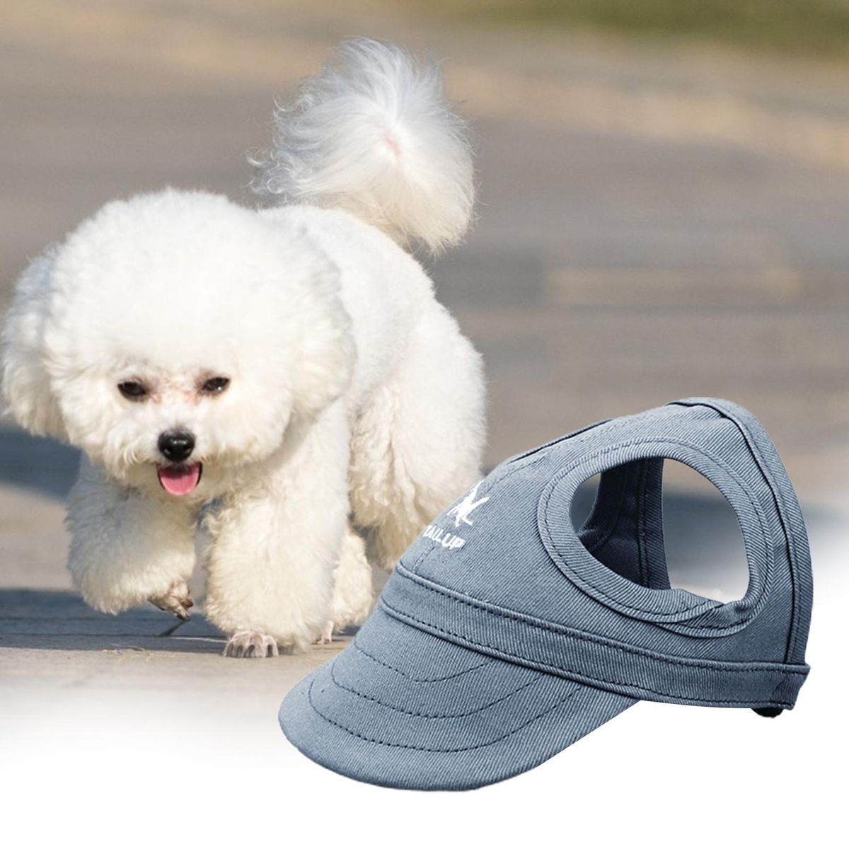 Pet Headwear All-Match Dog Baseball Cap Pet Headwear Decor Dark Blue