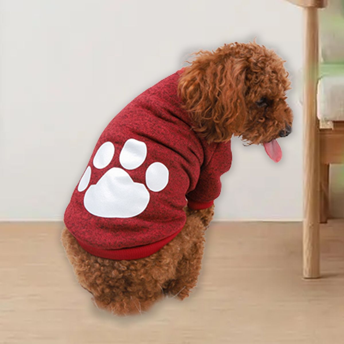 Pet Sweater Dog Pajamas Small Thin Puppy Outfit Red