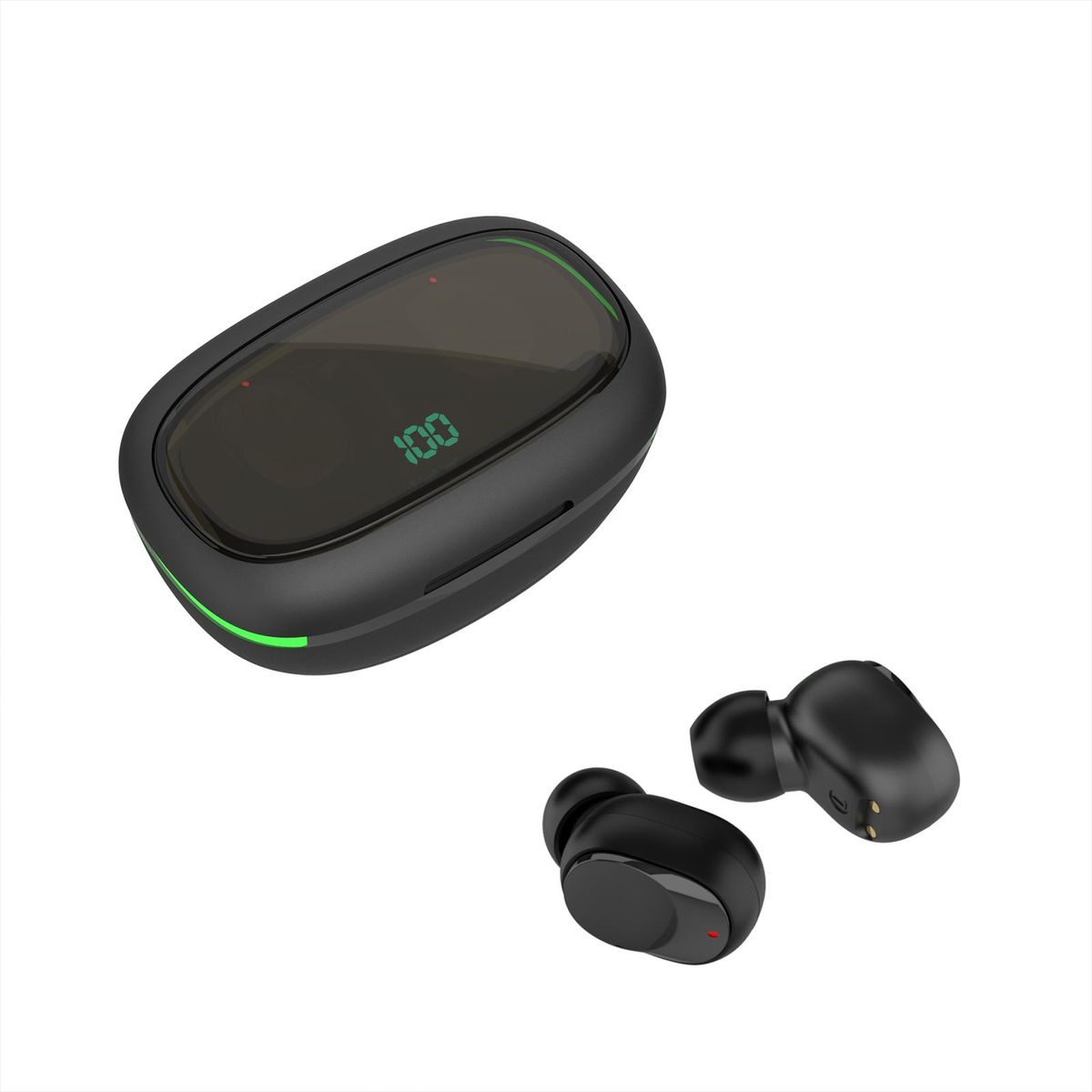 Y70 Wireless Earbuds BT Earphones 8D Surround Sound LED-Digital Display Support Wireless Charging IPX4 Waterproof Sports in-Ear Headphones for Music Game Video