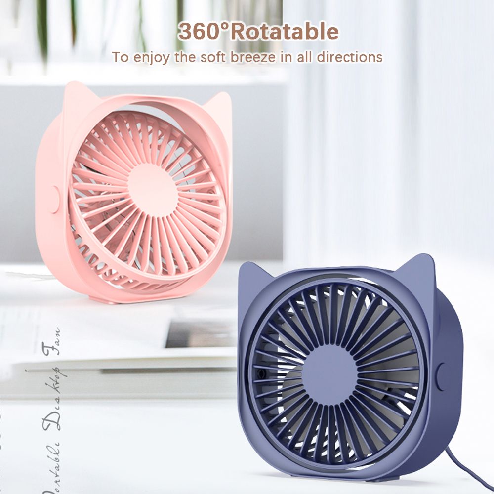 Desk Fan With Low DB Detachable Desktop Fan USB Fan