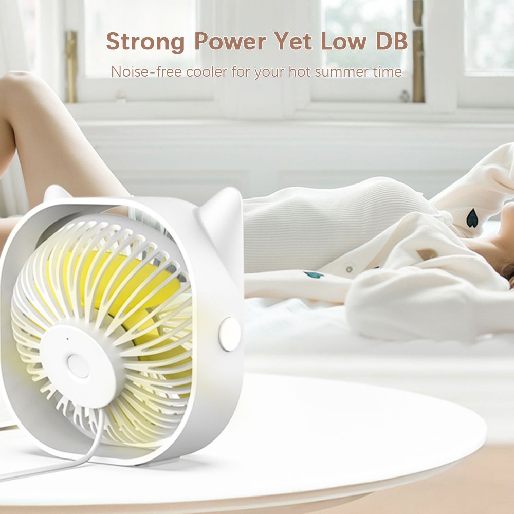 Desk Fan With Low DB Detachable Desktop Fan USB Fan
