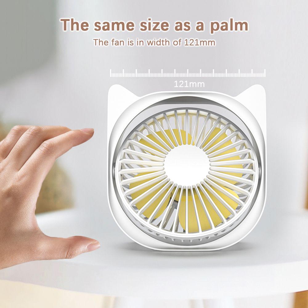 Desk Fan With Low DB Detachable Desktop Fan USB Fan