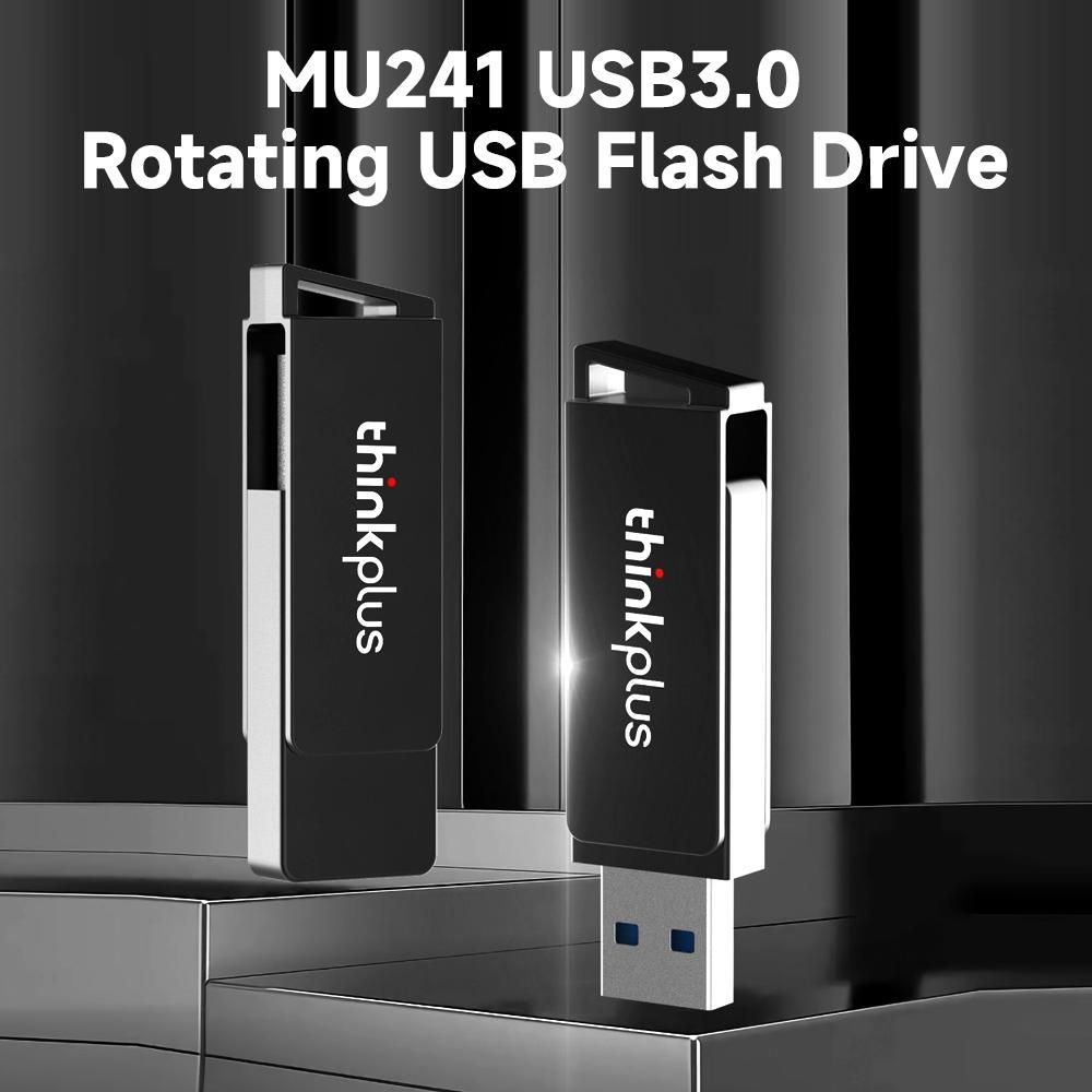 thinkplus MU241 256GB USB3.0 U Disk Rotatable USB Flash Drive Metal U Disk High-speed Transmission Wide Compatibility