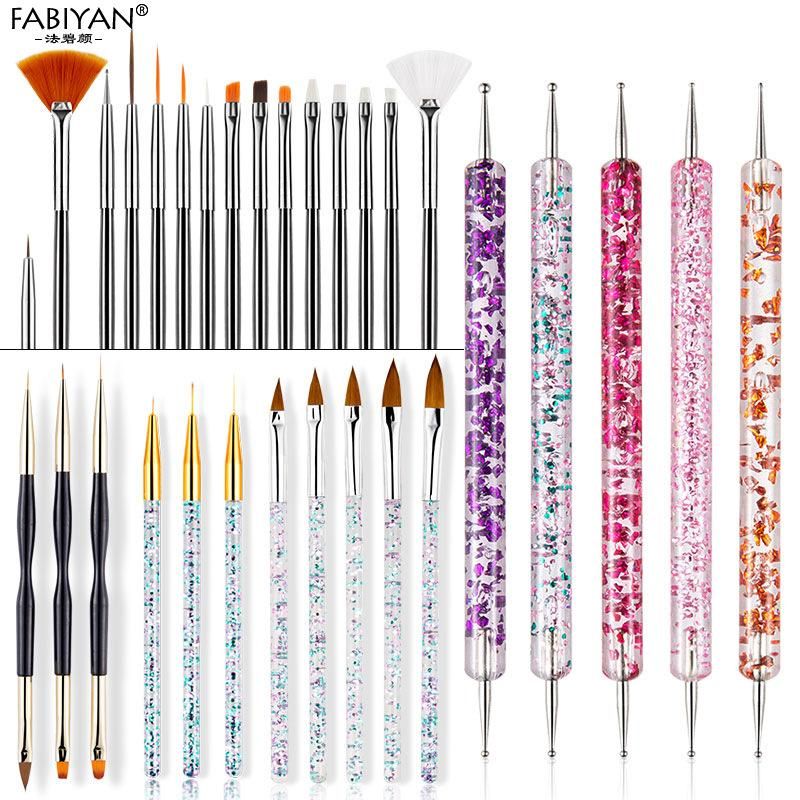 Nail care brush set, light therapy pen, wire drawing pen, flower pen, silicone pen, point drill pen, crystal pen, pen arrangement