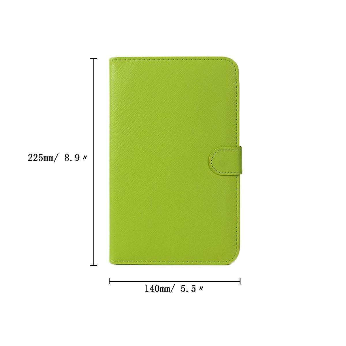 General Wired Keyboard Flip Case For Andriod Mobile Phone 4.2''-6.5'' Green