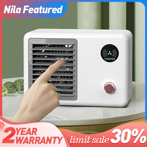 Desktop Water Cooled Air Conditioning Fan White