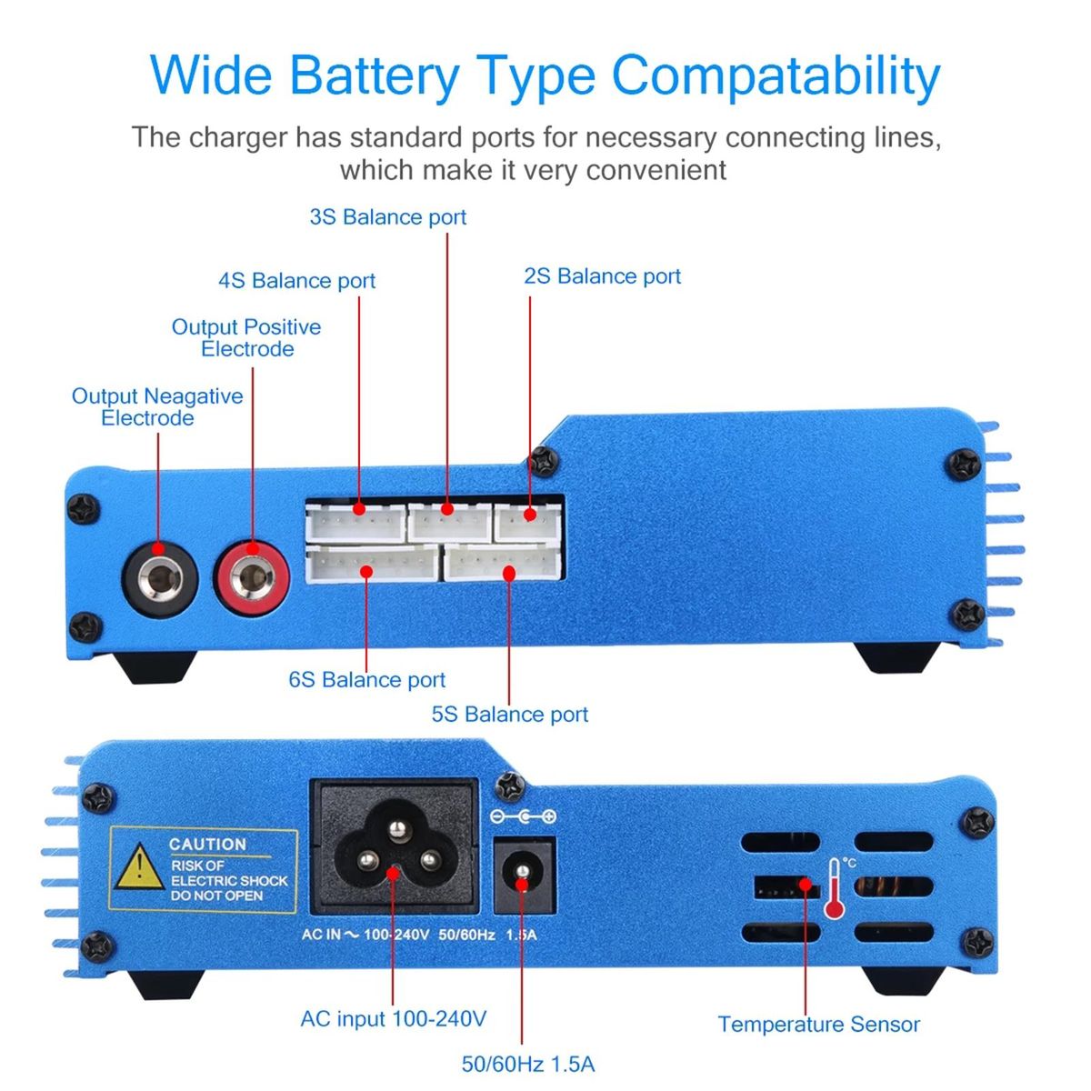 iMAX B6 AC Lipo Battery Charger 80W Balance Charger Digital LCD Screen Li-ion LiFe NiMH NiCD PB Lipo Battery Charger