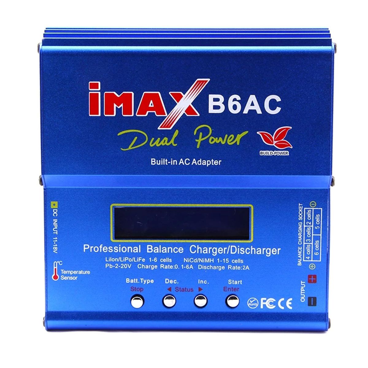 iMAX B6 AC Lipo Battery Charger 80W Balance Charger Digital LCD Screen Li-ion LiFe NiMH NiCD PB Lipo Battery Charger