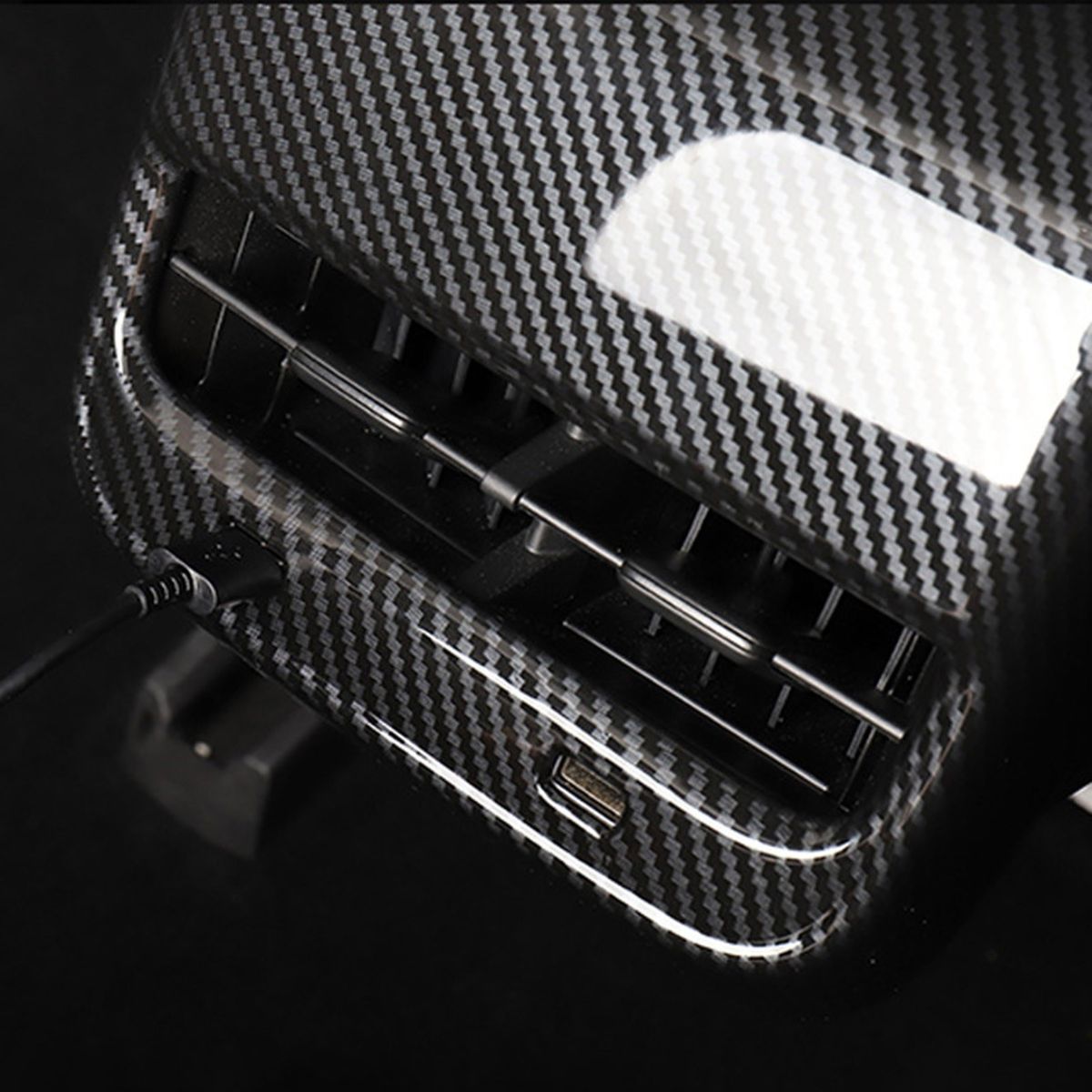 Rear Air Vent Frame Cover Carbon Fiber Replacement For Tesla