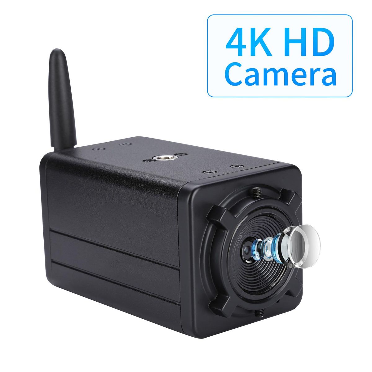 4K HD Camera Computer Camera USB Webcam CMOS IMX415 Image Sensor 9X Optical Zoom Manual Auto-focus Comaptible with Window XP/7/10 Linux Android with Remote Controller for Video Conference Online Teaching Chatting Live Webcast