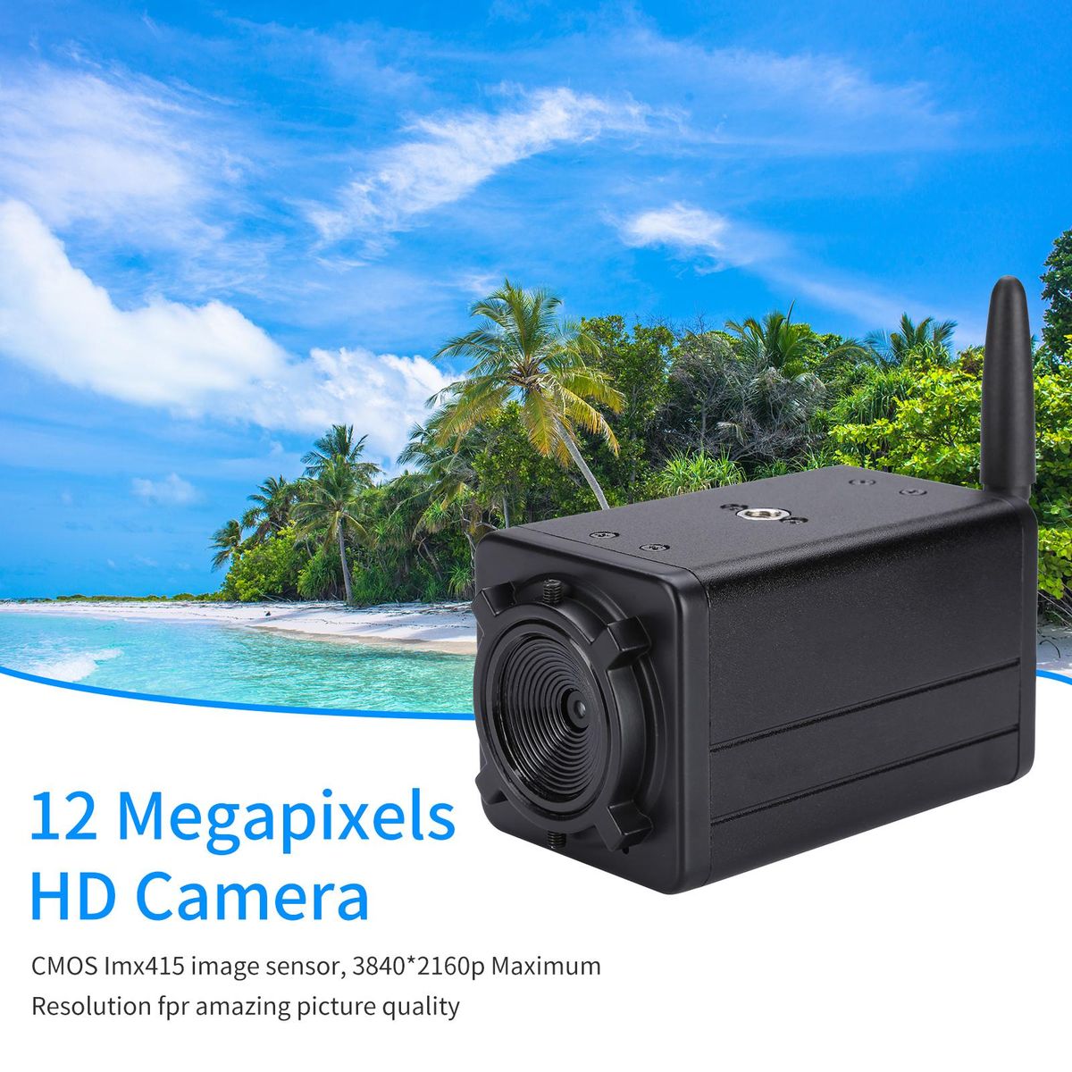 4K HD Camera Computer Camera USB Webcam CMOS IMX415 Image Sensor 9X Optical Zoom Manual Auto-focus Comaptible with Window XP/7/10 Linux Android with Remote Controller for Video Conference Online Teaching Chatting Live Webcast
