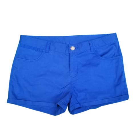 Ladies Casual Stretchy Short -blue