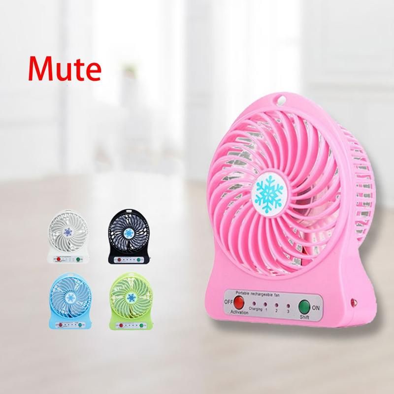 Portable Rechargeable Mini Fan Air Cooler Mini Desk Fan Pink