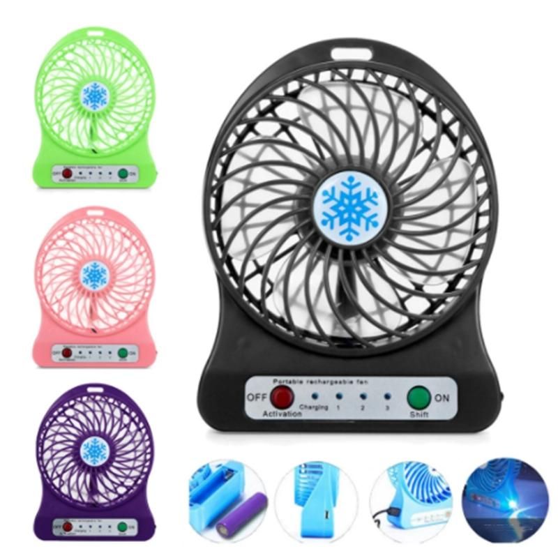 Portable Rechargeable Mini Fan Air Cooler Mini Desk Fan Pink