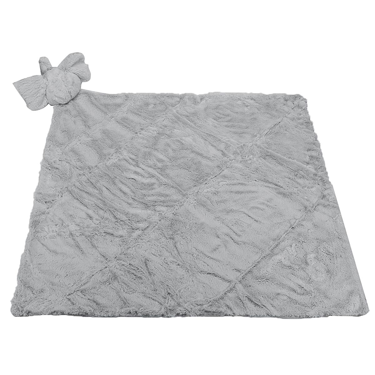 Cute Animal Children's Sleeping Bag Crystal Velvet Baby Quilt Warm Blanket Gray Elephant