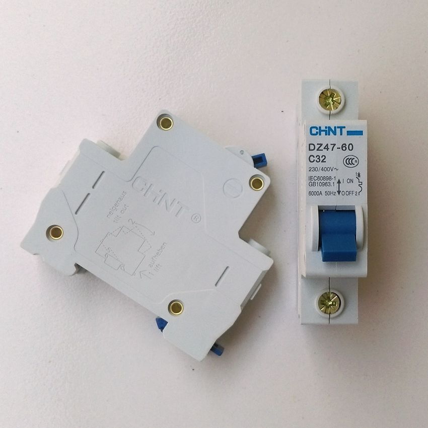 C32 AC230 DZ47-60 Rated 1 32A Pole CHINT 1P Current 400V