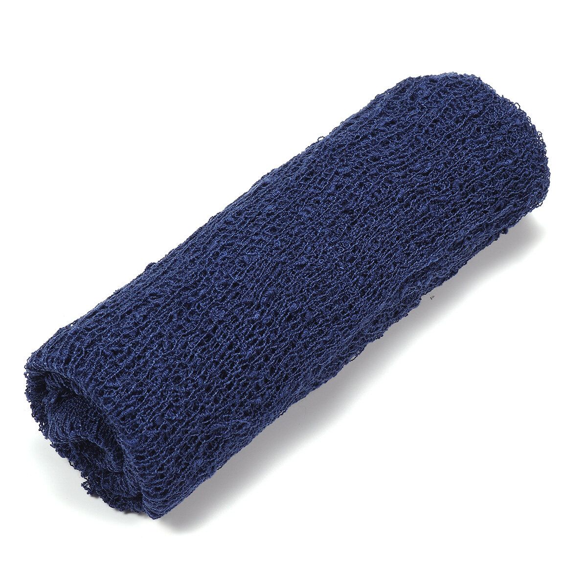 Newborn Photography Props, 3PCS Baby Photo Blanket Cover And Headband, Long Hair Navy Blue