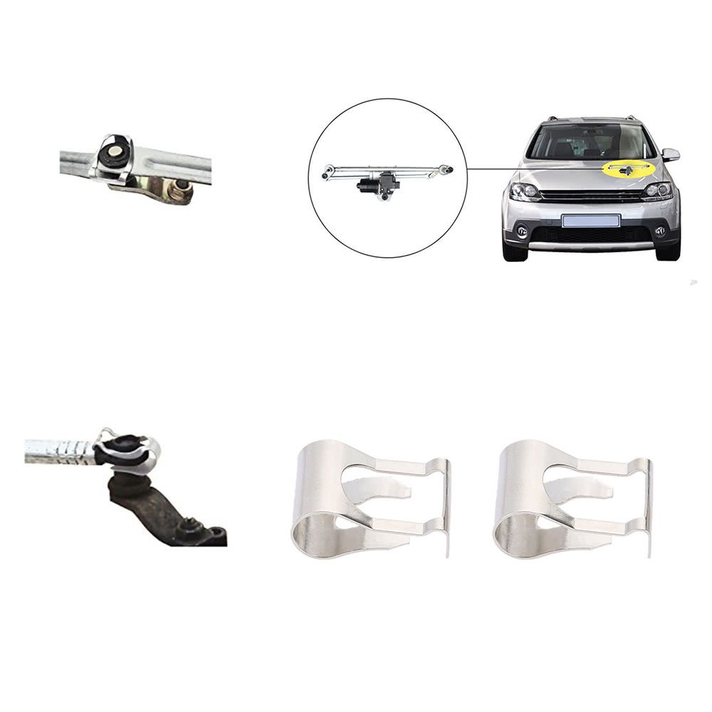 Pair Of Windscreen Wiper Motor Linkage Rods Arms Link
