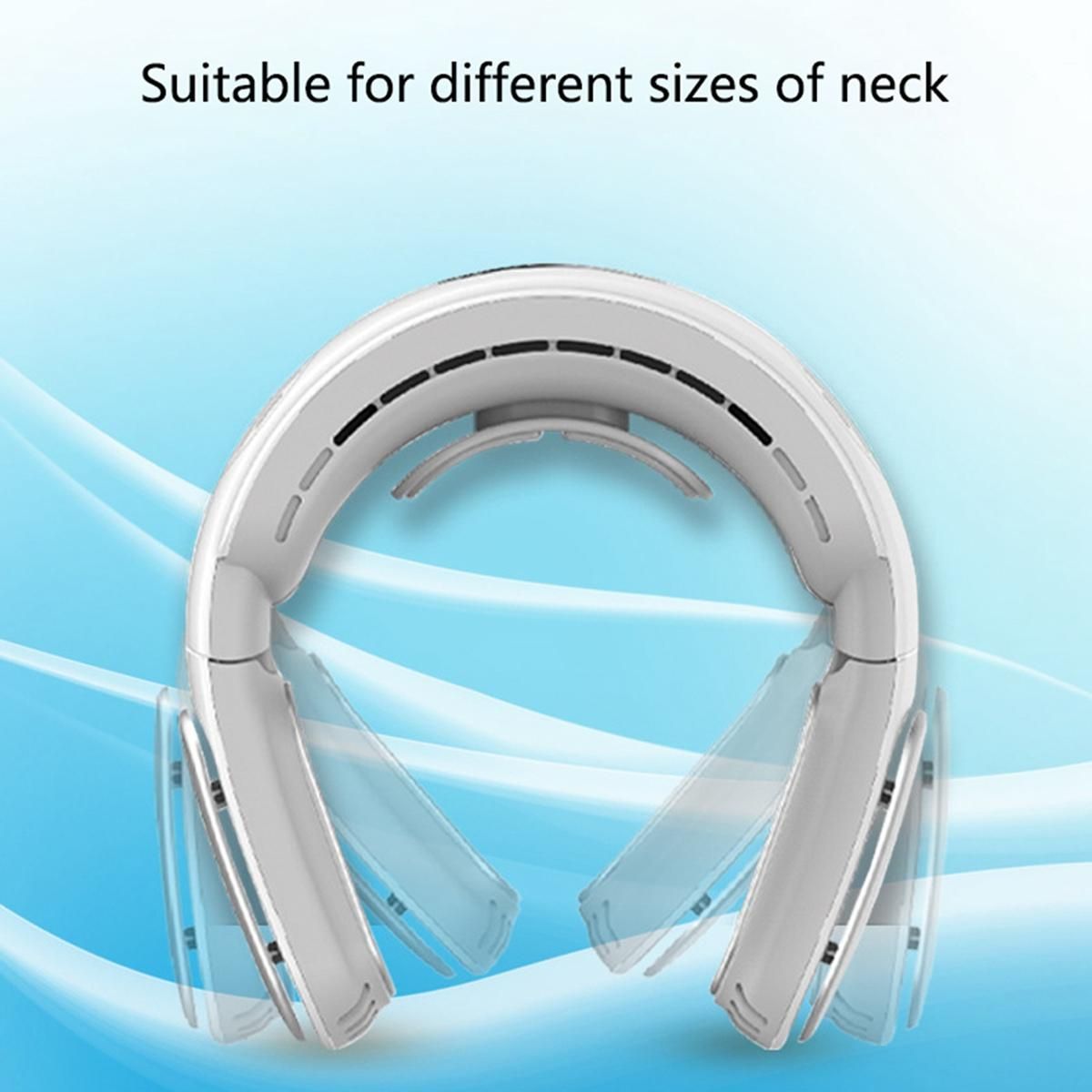 Outdoor Wearable Foldable Bladeless Neck Cooling Fan 5000Mah