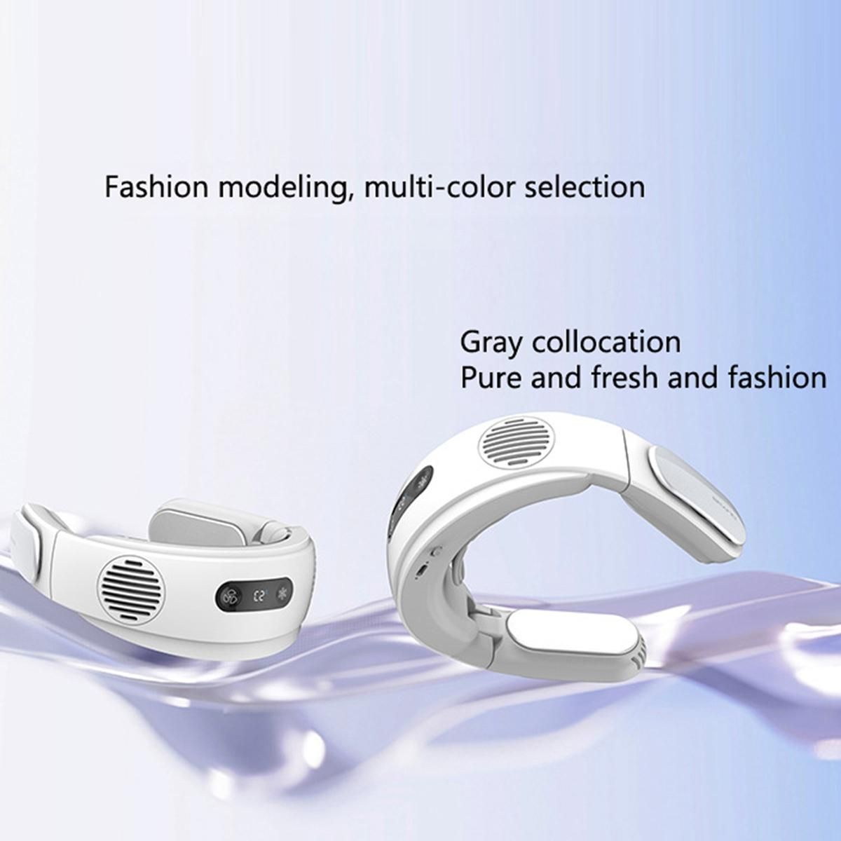 Outdoor Wearable Foldable Bladeless Neck Cooling Fan 5000Mah