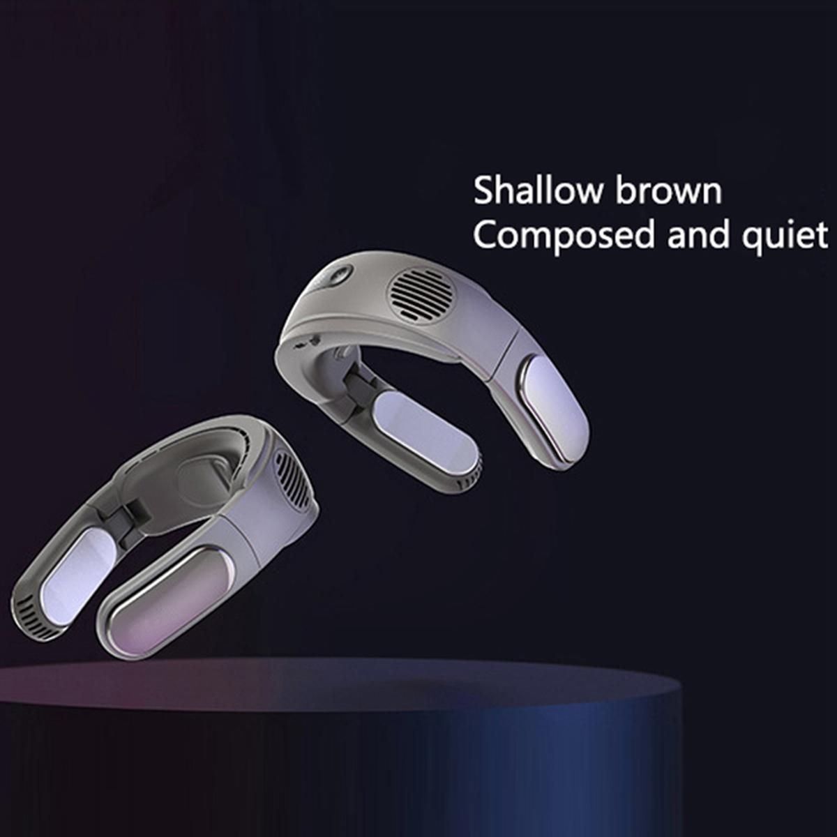 Outdoor Wearable Foldable Bladeless Neck Cooling Fan 5000Mah