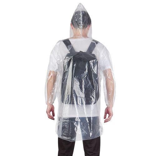 10Pcs Disposable Rain Ponchos,Transparent