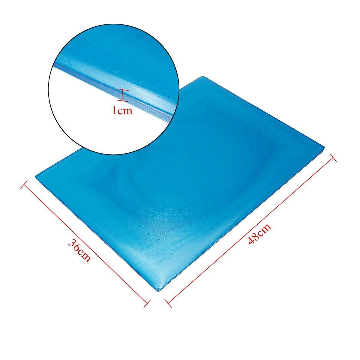 Comfort Motorcycle Seat Fiber Pad Shock Absorption Mats Cushion 48*36*1cm 48*35*1