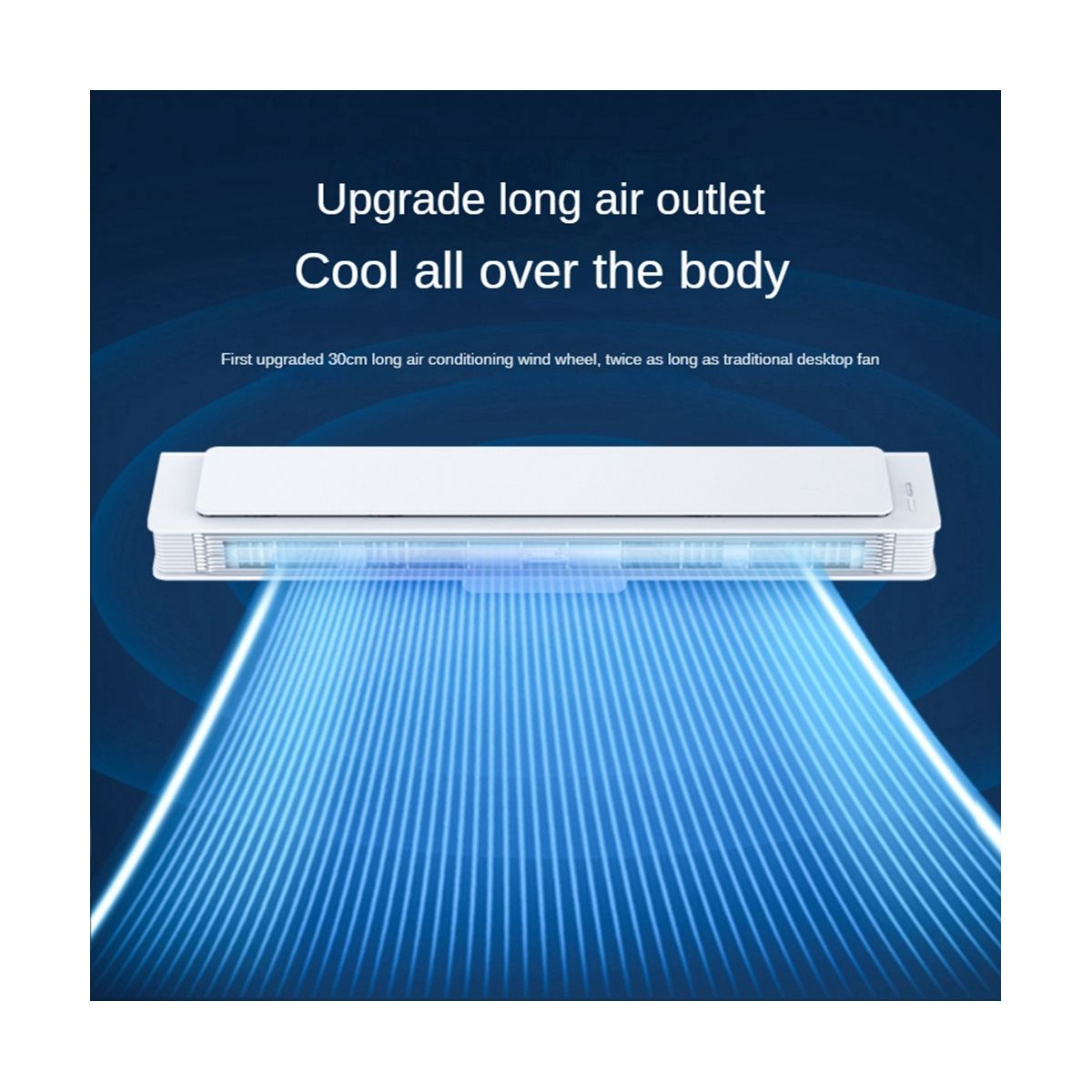 Portable Air Conditioner Electric Fan Adjustable Cooler with Night Light Office Quiet Ceiling Fan Hanging on Screen B