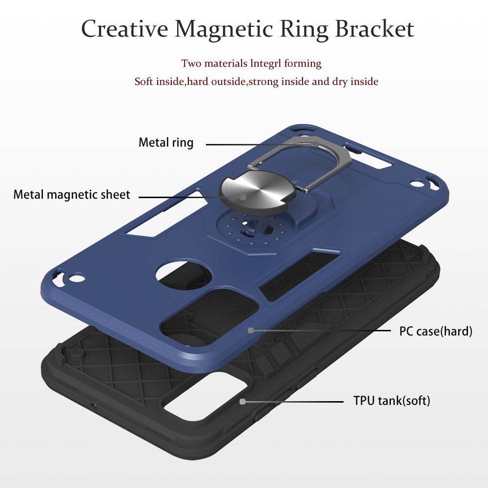For Huawei P Smart(2020) Protective Case With Ring Holder