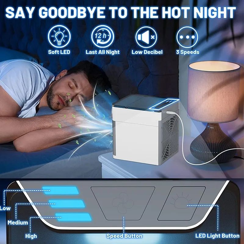 USB Mini Air Conditioner Portable Bedroom AC