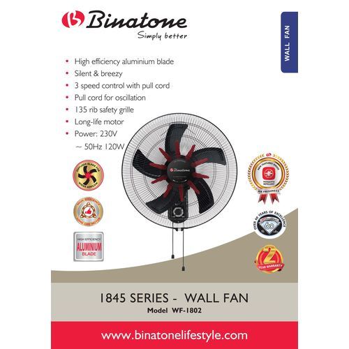 Heavy Duty Wall Fan 18" Inches WF-1802