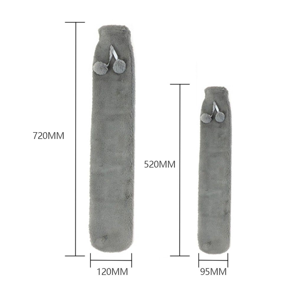 Hot Water Bottle With Plush Cover 1L Long Strip Rubber Hot