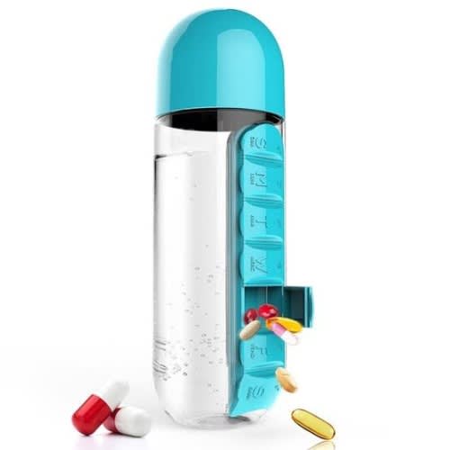 Pills Holder Water Bottle - 600ml