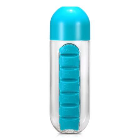 Pills Holder Water Bottle - 600ml