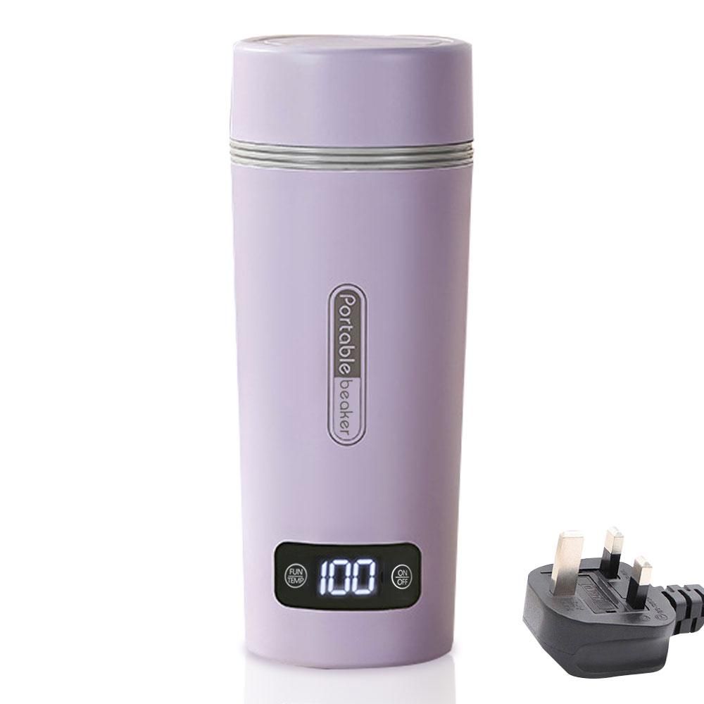Portable Electric Kettle for Boiling Water 300W 350ml Stainless Steel Anti-Spill Leak Proof Personal Hot Water Boiler with 4 Variable Presets Keep Warm Function for Travel Work