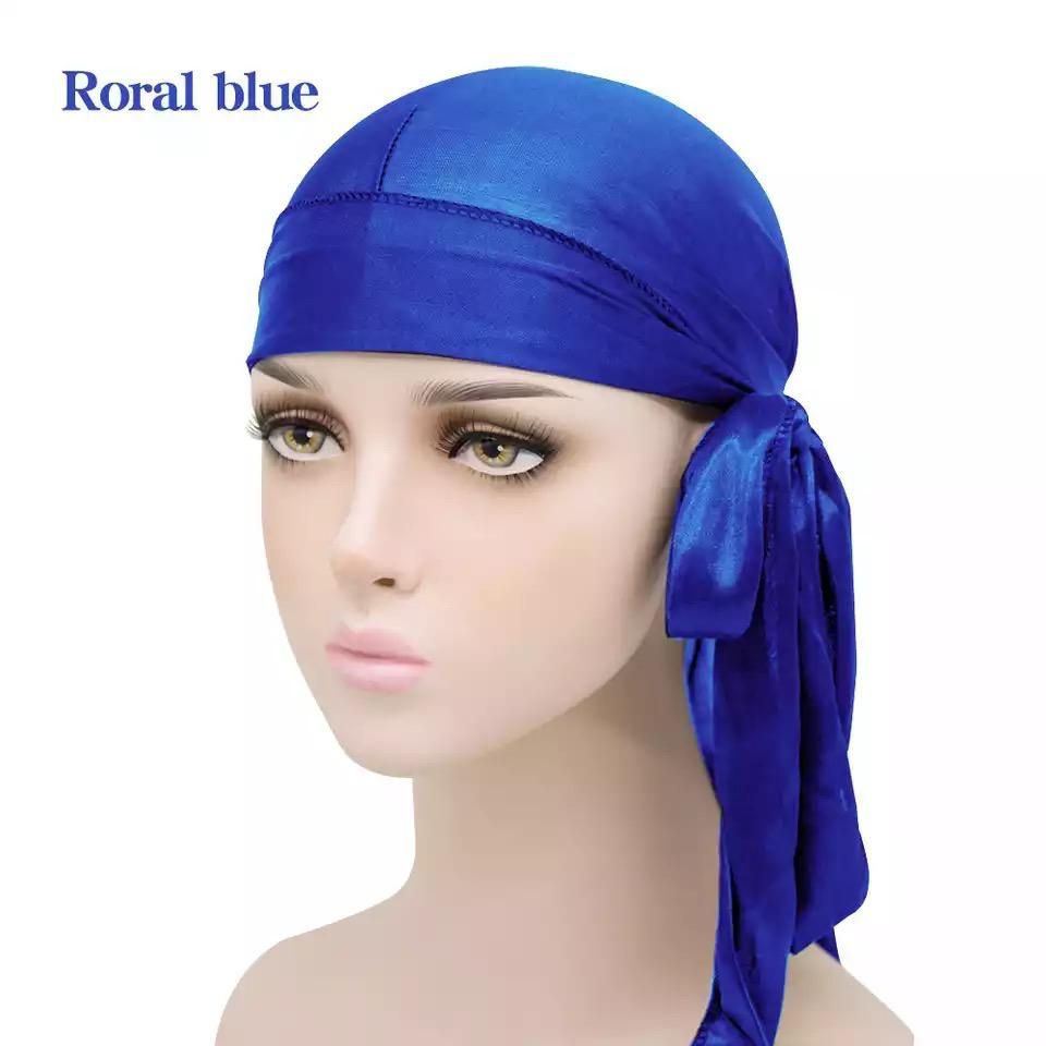 Premium Extra Long Slik Navy Blue Durag