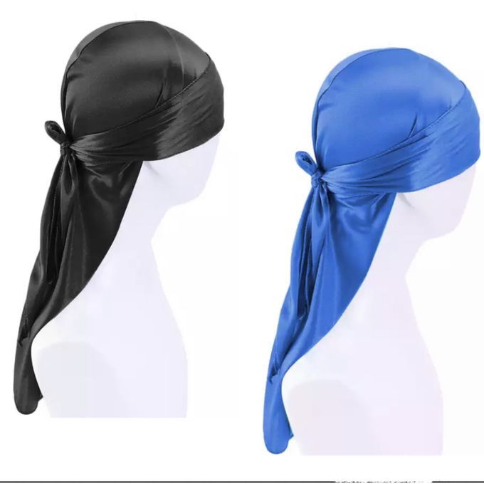 2 In 1 New Luxury Extra Long Silky Titan Durag Plain Durag
