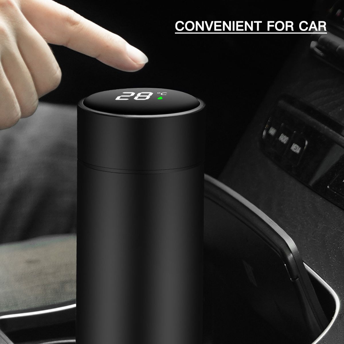 Stainless Steel Thermos With LED Temperature Display For