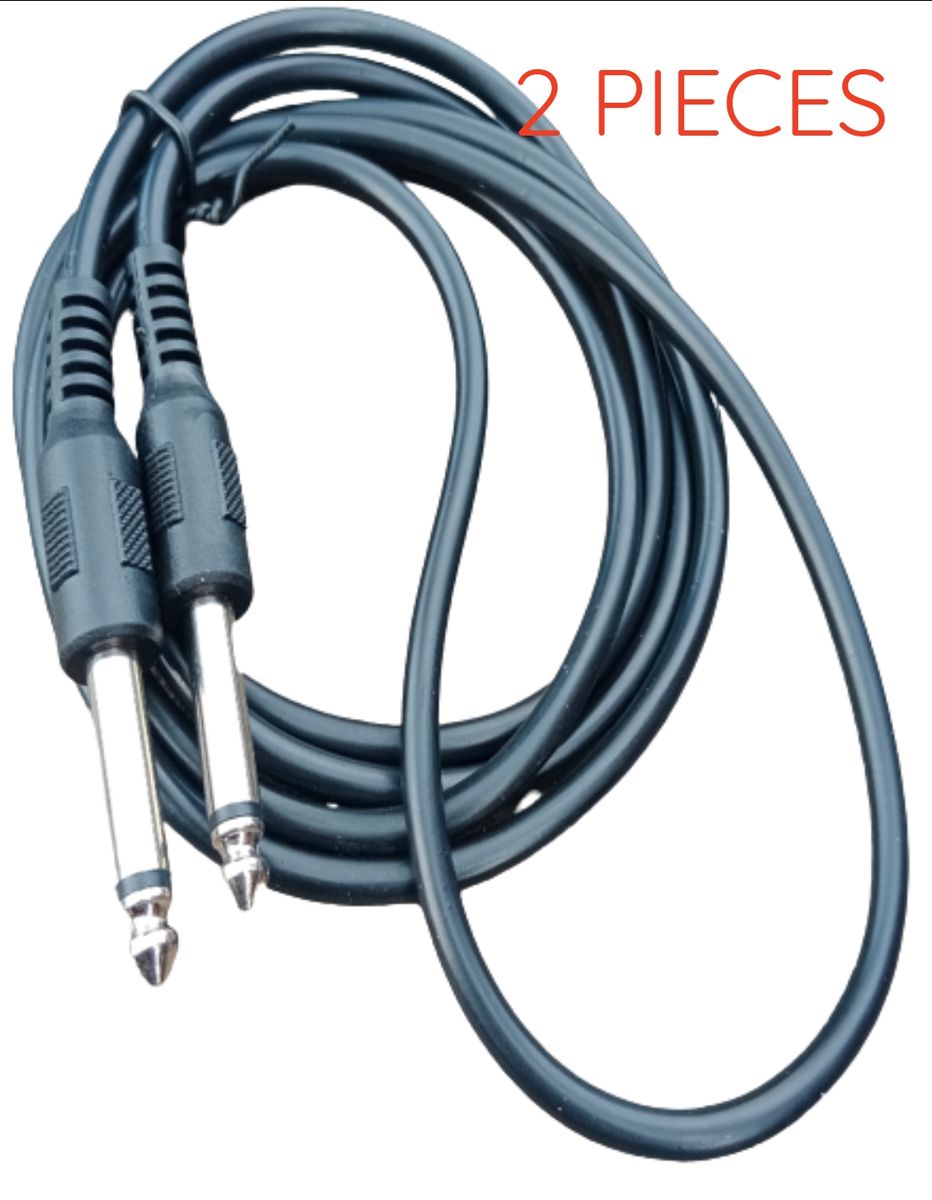 2 PIECES 6.5mm To 6.5 Mm Audio Jack Cable
