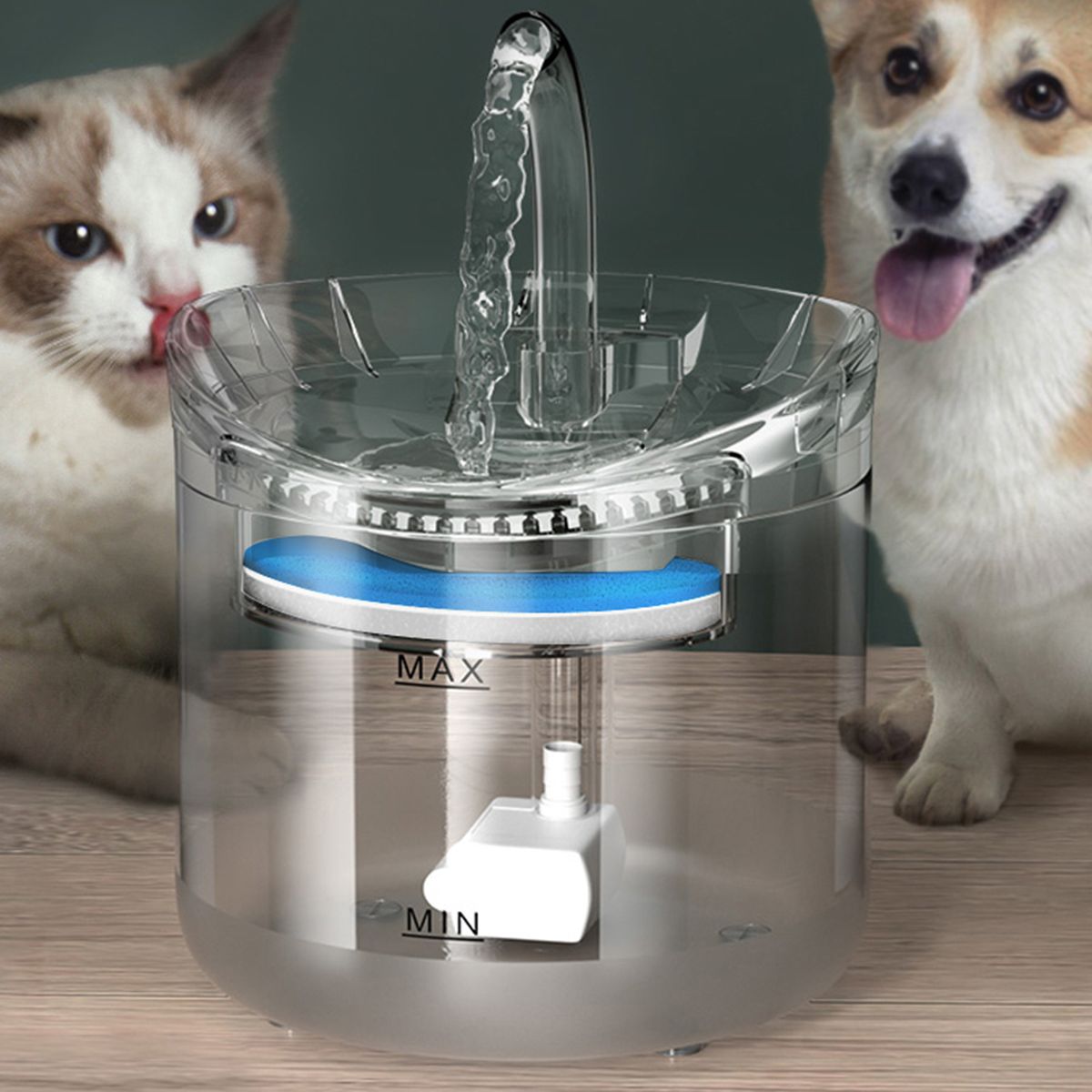 Cat Water Fountain Dog Water Dispenser 1.8L Super Quiet