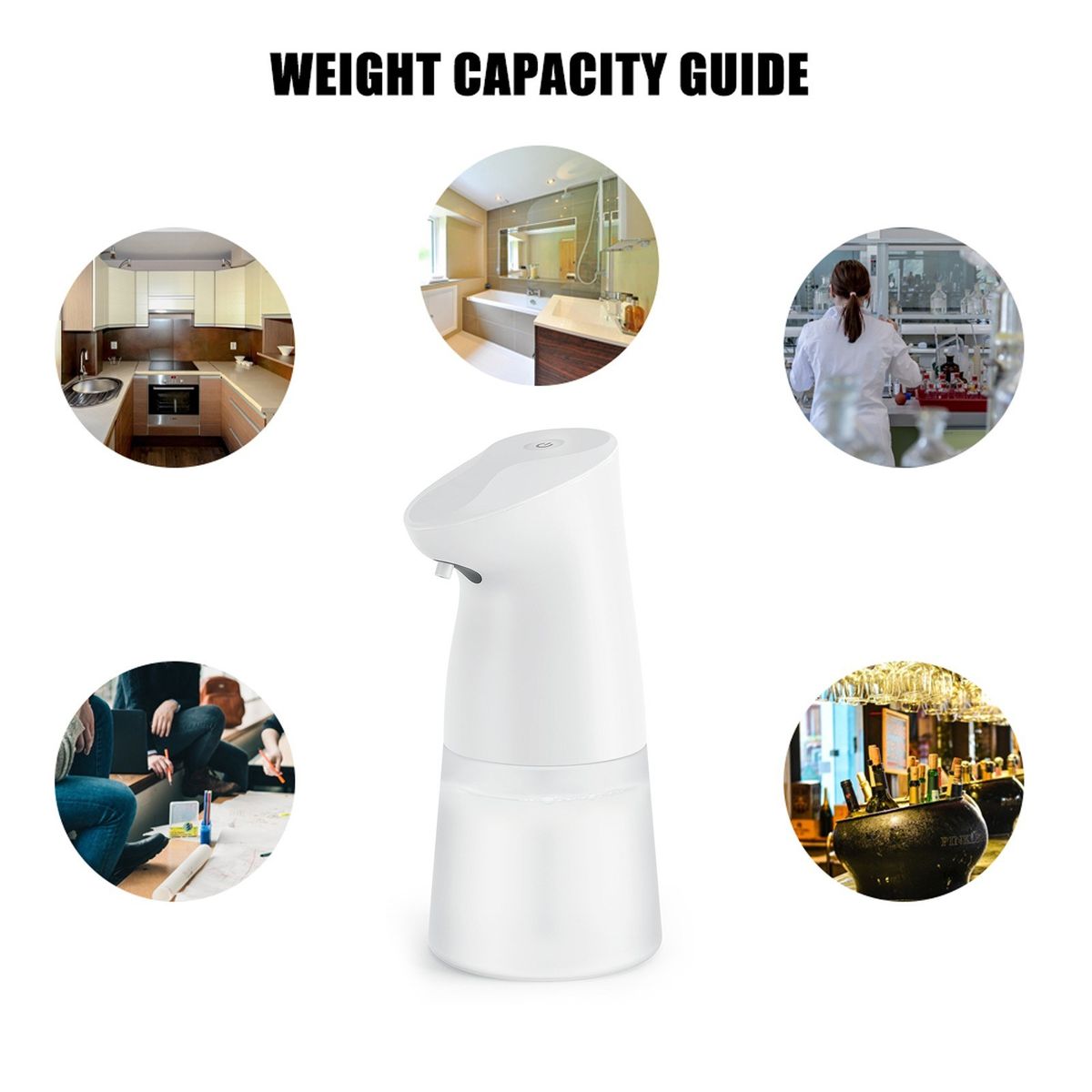 Automatic Alcohol Dispenser 450mL Touchless Hands-Free