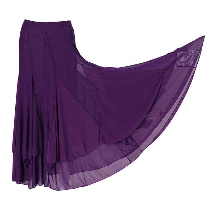 Lady Dance Dress Latin  Cha Cha Modern Ballroom Tango Waltz Purple