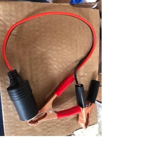 Car Battery Terminal Clip-on Cigarette Lighter Power Socket Adapter 12V