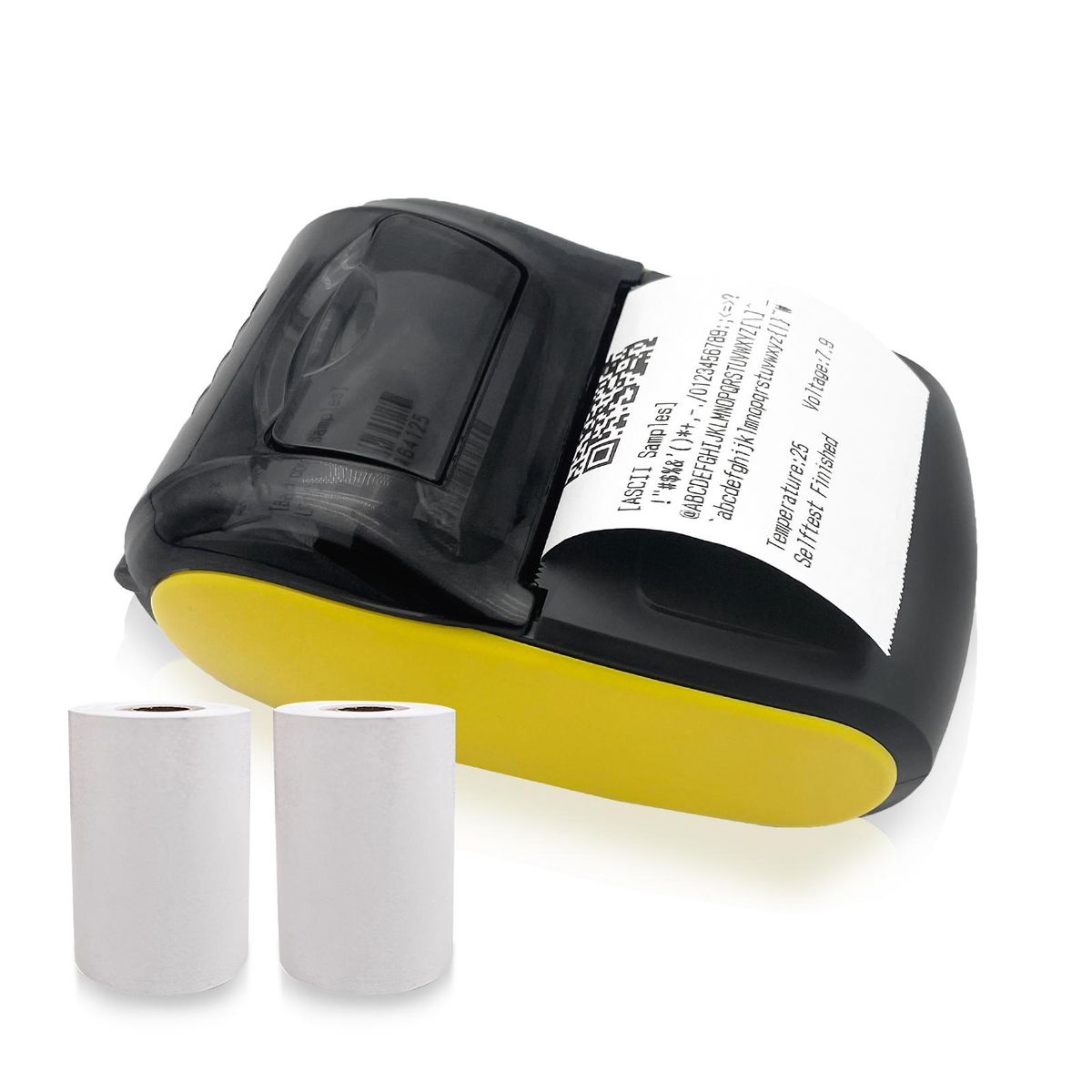Bisofice Portable Mini Thermal Printer 2 inch Wireless USB Receipt Bill Ticket Printer with 2 Rolls 57mm Print Paper Compatible with iOS Android Windows for Restaurant Sales Retail