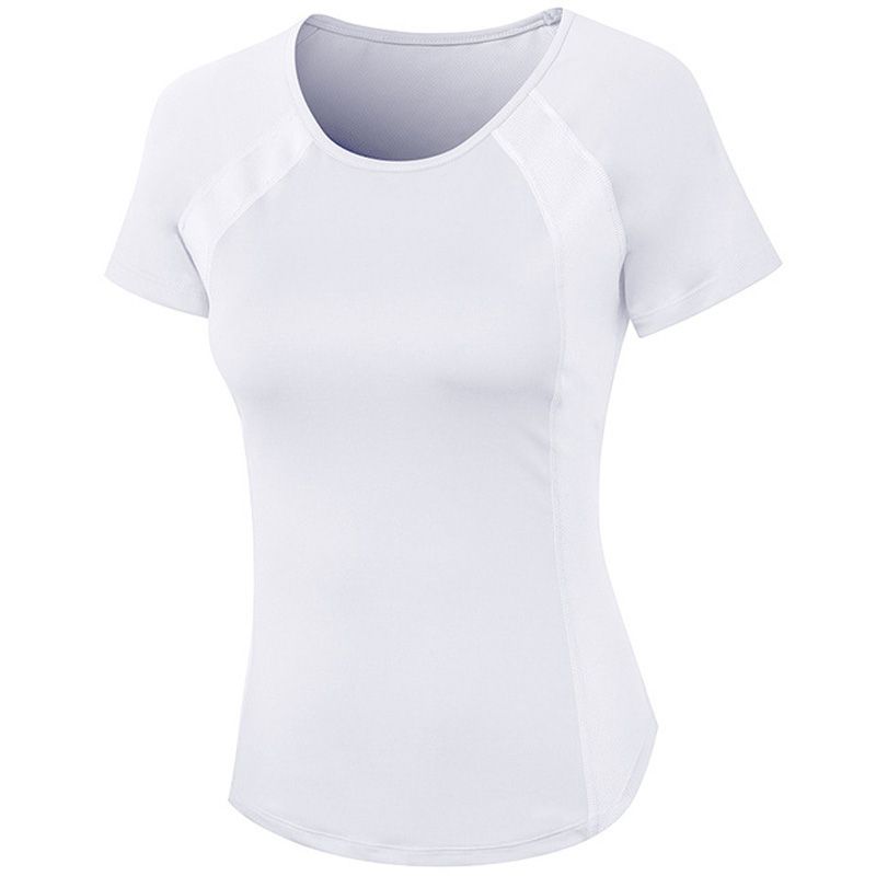 Women's Sport Tops,Short Sleeve Running Gym Yoga T-Shirt（White）