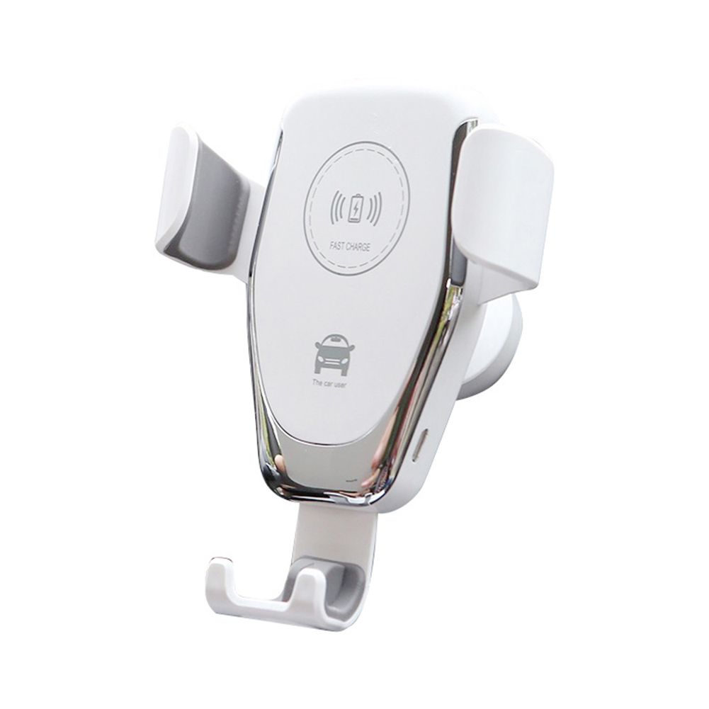 15W Wireless Car Charger Phone Air Vent Holder Stand-White