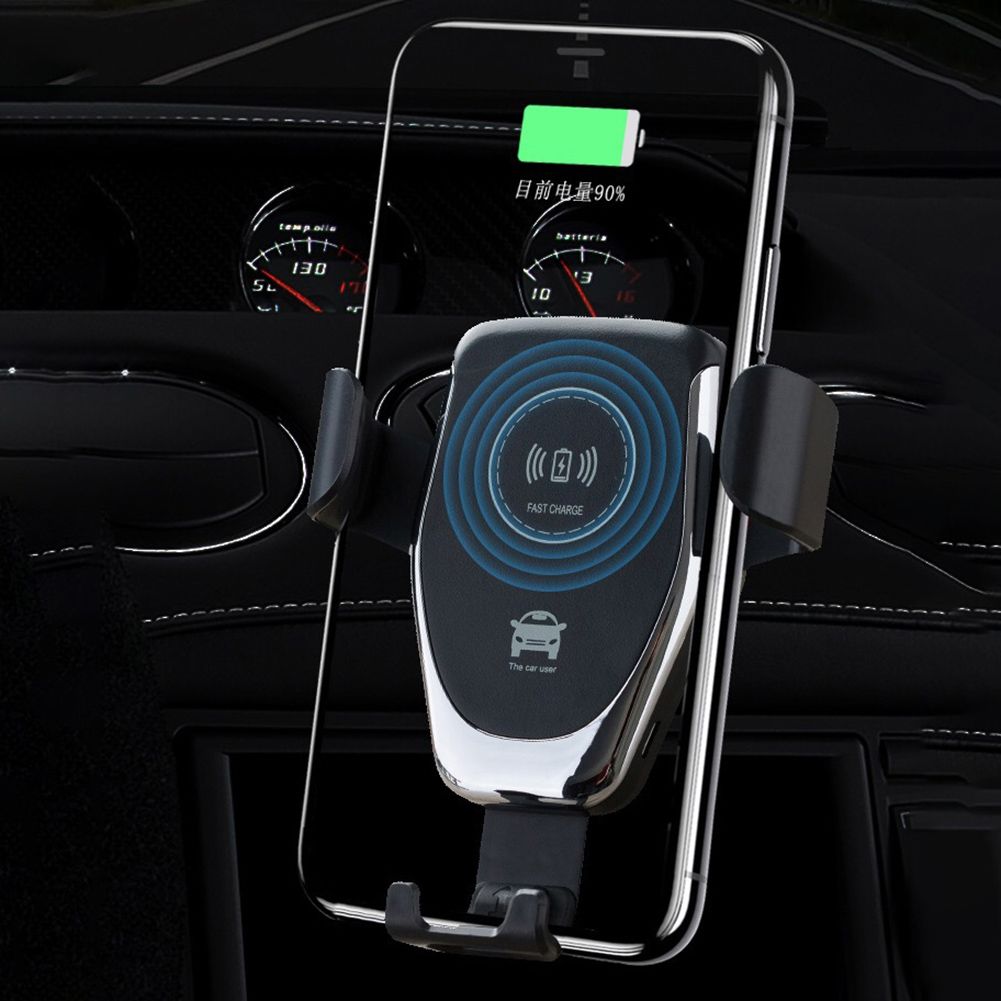 15W Wireless Car Charger Phone Air Vent Holder Stand-White