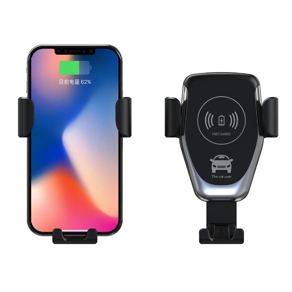 15W Wireless Car Charger Phone Air Vent Holder Stand-White